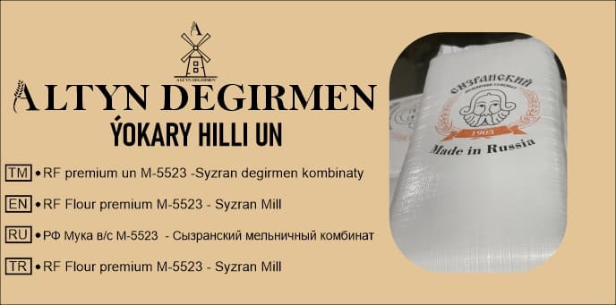 RF premium un M-5523 ​​​​-Syzran degirmen kombinaty — Altyn Degirmen önümi