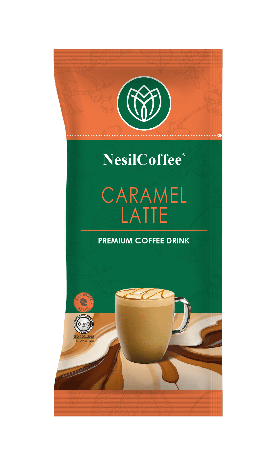 Hazır kahve “3'ü 1 arada”, Karamel Latte (bir paket 20 adet 400g) — Nesılcoffee ürünü