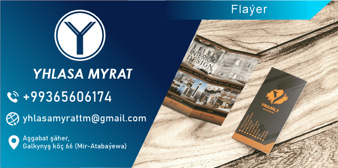 Флаеры — товар компании Yhlasa Myrat