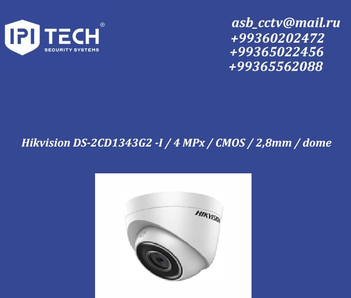 Hikvision DS-2CD1343G2 -I / 4 MPx / CMOS / 2,8mm / dome — İpi Tech ürünü
