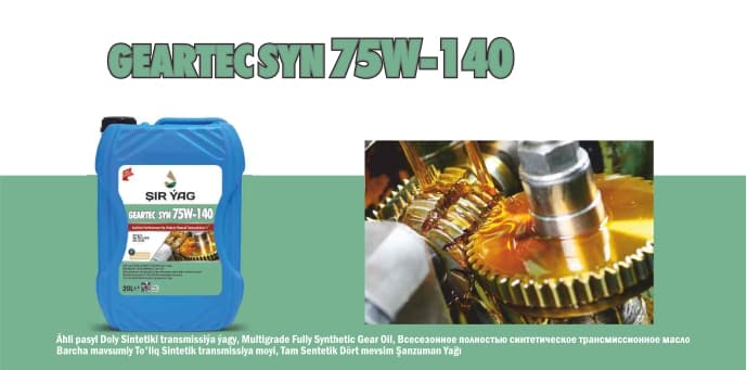 GEARTEC SYN 75W-140 — ŞIR ÝAG ürünü