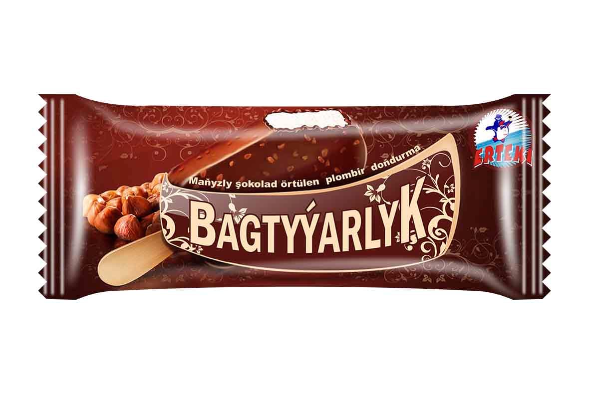 "Bagtyýarlyk" maňyzyly şokolad örtülen plombir doňdurma — Erteki ürünü