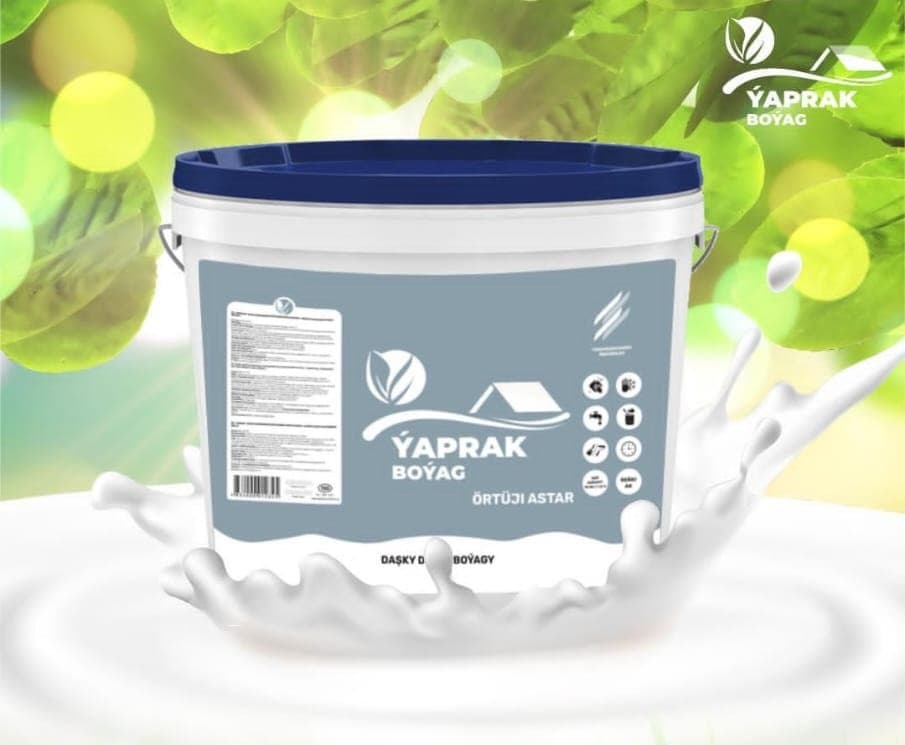 Water-dispersion copolymer acrylic paint coating for exterior walls "Yaprak" — product by Япрак Бояг