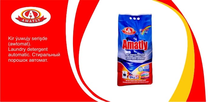 Kir ýuwujy serişde (awtomat) 9kg — "Аmatly" Ýuwujy Serişdeleri önümi
