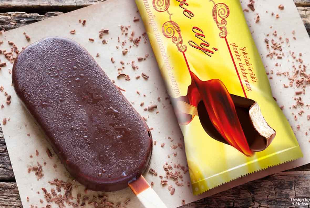 milk ice cream — product photo