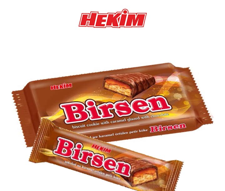 "Birsen" şokolad we karamel örtülen petir köke. — önüm suraty