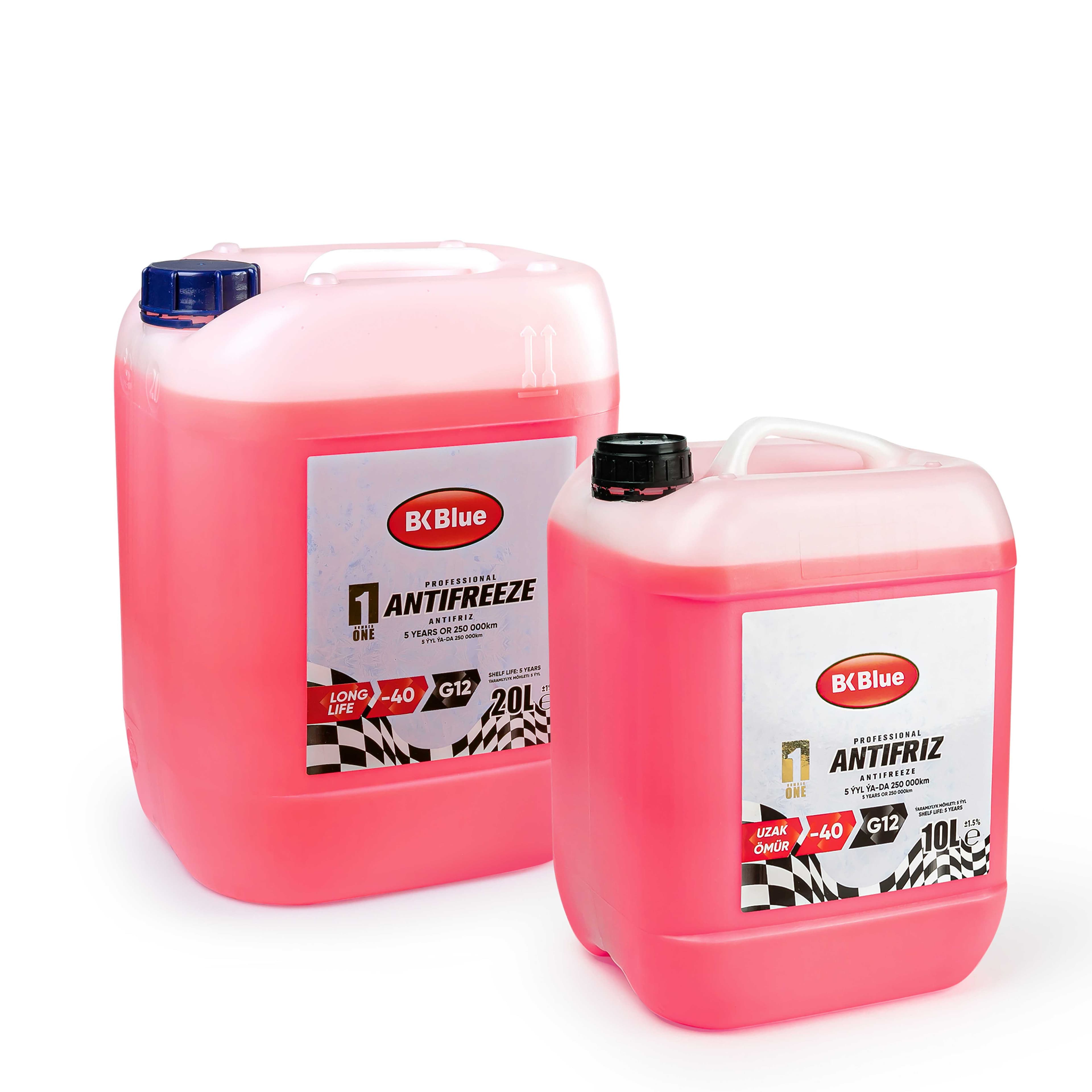 Antifreeze BKBlue G11 Red 1L, 5L, 10L, 20L — BIR Kuwwat önümi