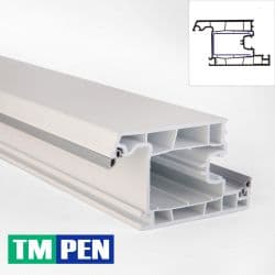 “ASHPEN” 4-chamber PVC window and door profiles — product photo