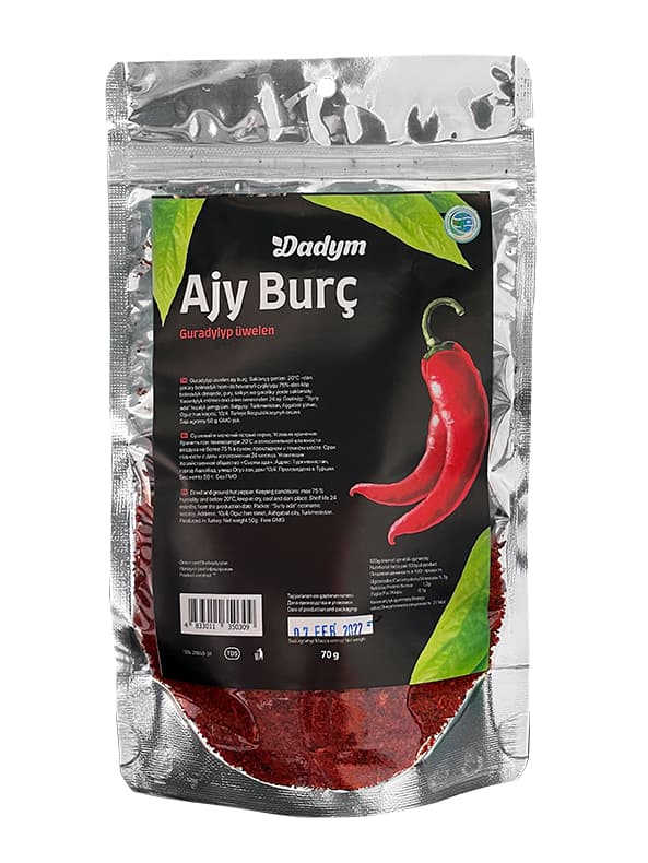 ezilmiş kırmızı biber — Syrly Ada ürünü