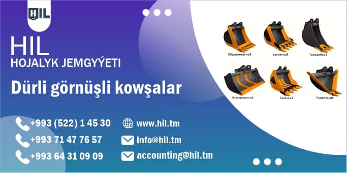Farkli kepçe türleri — HIL Hojalyk Jemgyýetı ürünü