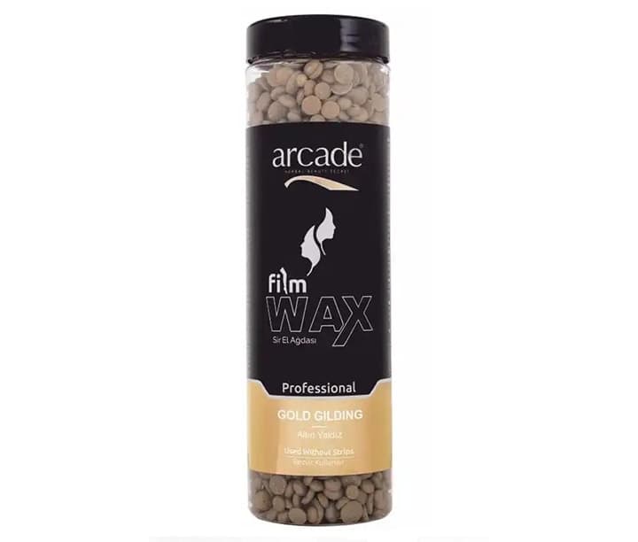 Depilýasiýa üçin mum ARCADE FILM WAX - GOLD GILDING 400 GR — Şarafyabi önümi