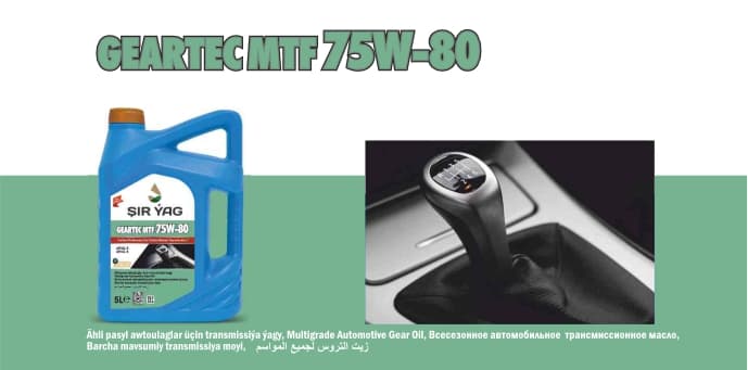 GEARTEC MTF 75W-80 — ŞIR ÝAG ürünü