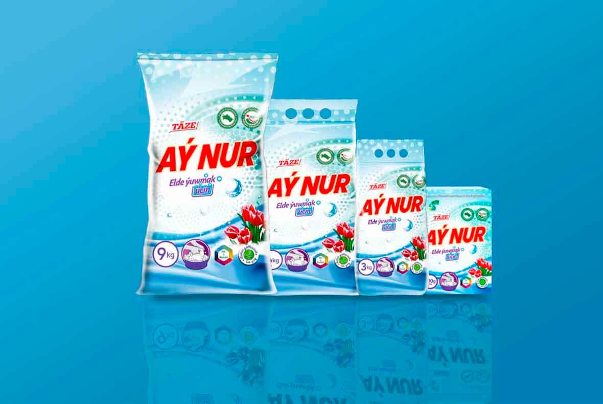 Washing powder "Aý nur hand washing" 3 kg. — product photo