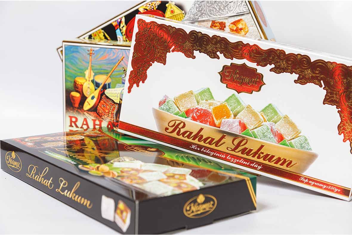 üç reňkli dürli tagamly "Rahat-lukum" — fotoğraf 2