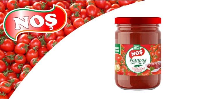 Yüksek kaliteli Domates Salçası 'Nosh' 800 gr TDS 963-2017 — Parasatly Ülke ürünü