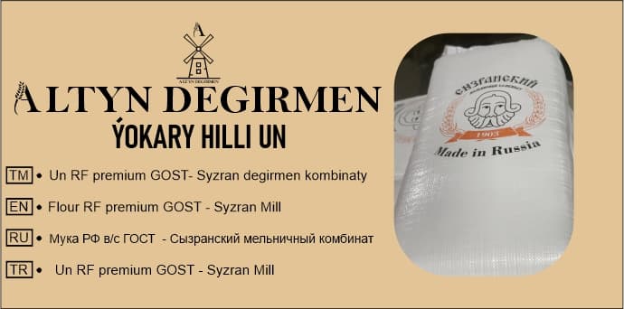 Un RF premium GOST- Syzran degirmen kombinaty — Altyn Degirmen önümi