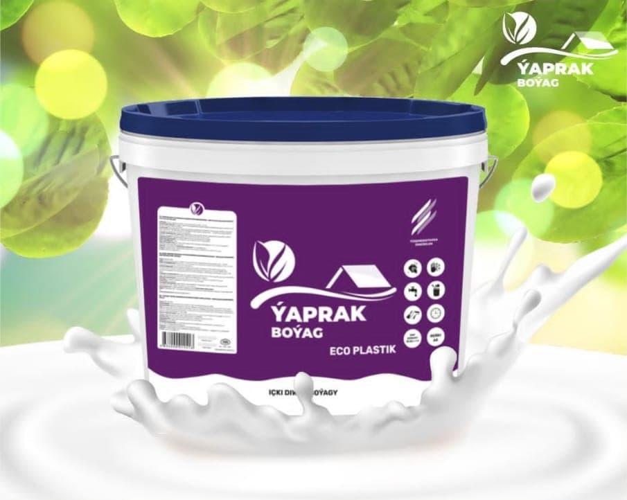 Water-dispersion homopolymer acrylic paint-eco-plastic for external walls "Yaprak" — product by Япрак Бояг