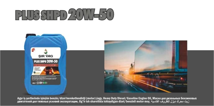 PLUS SHPD 20W-50 — ŞIR ÝAG ürünü