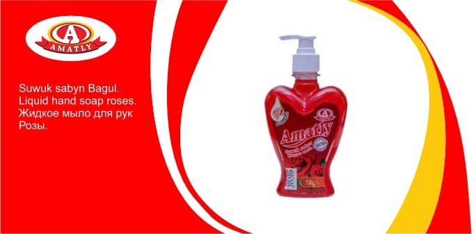 Liquid hand soap roses 450g — product by "Аматлы" Моющие Средства