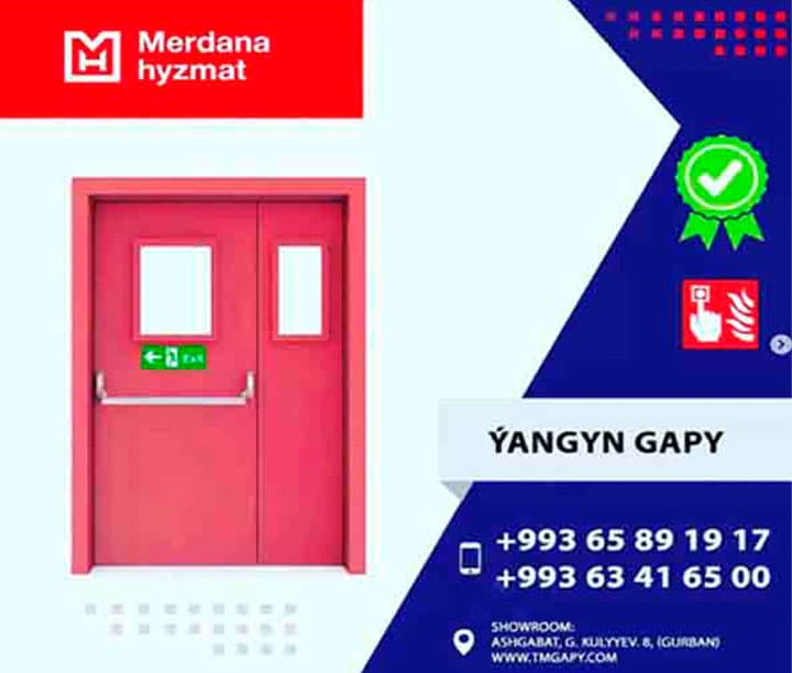ýangyn gapylar — Merdana Hyzmat önümi