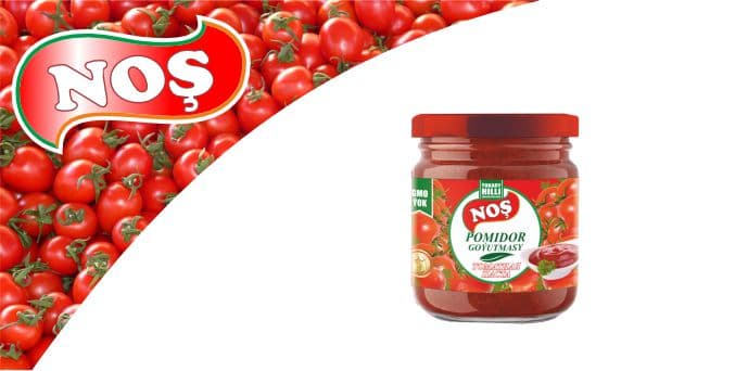 Yüksek kaliteli Domates Salçası 'Nosh' 480 gr TDS 963-2017 — Parasatly Ülke ürünü