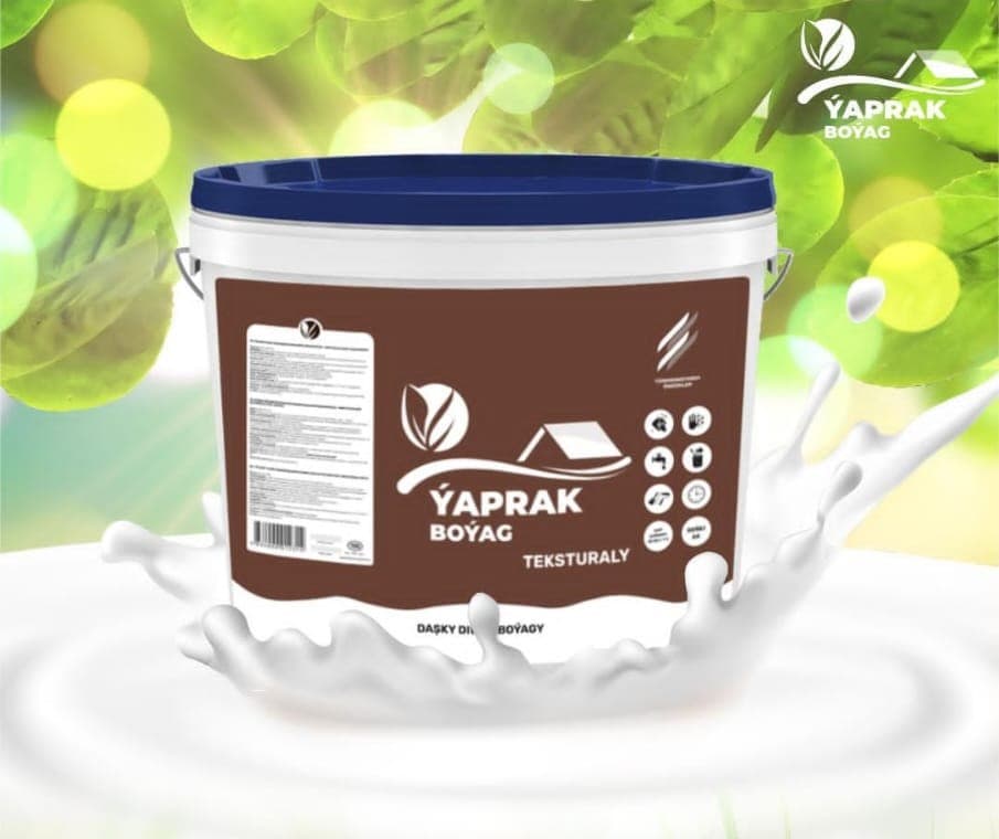 Water-dispersion copolymer acrylic textured paint for exterior walls "Yaprak" — product by Япрак Бояг