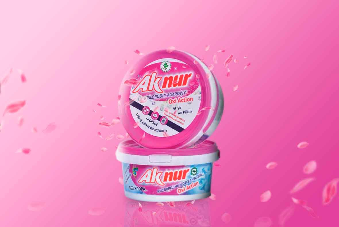 Oxygen bleach "Ak nur Oxi action" 500 gr. — product photo