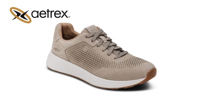 Men’s sneakers DREW TAUPE — product by Aetrex