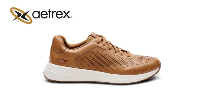 Men’s sneakers DREW TAN — product by Aetrex