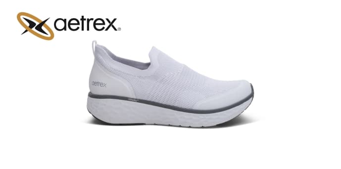 Men’s sneakers DASH WHITE — product by Aetrex