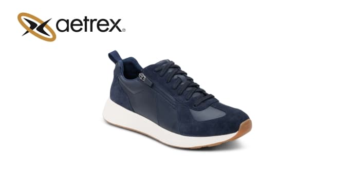 Men’s sneakers MILES NAVY — product by Aetrex