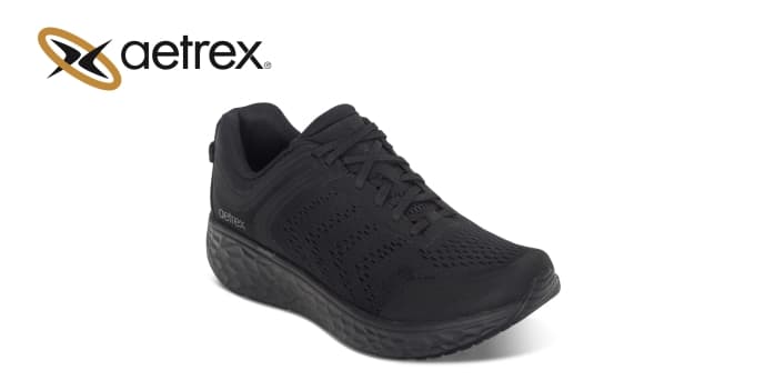 Men’s sneakers CHASE BLACK BLACK — product by Aetrex