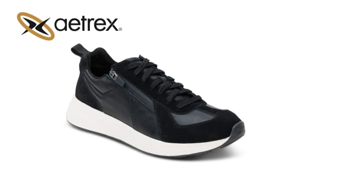Men’s sneakers MILES BLACK — product by Aetrex