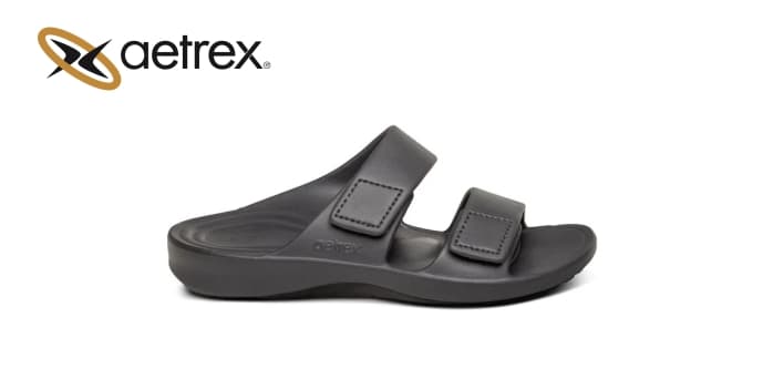 Men’s slides MILOS BLACK — product photo