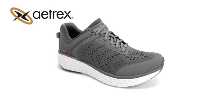 Men’s sneakers CHASE ELASTIC LACE GREY — product by Aetrex