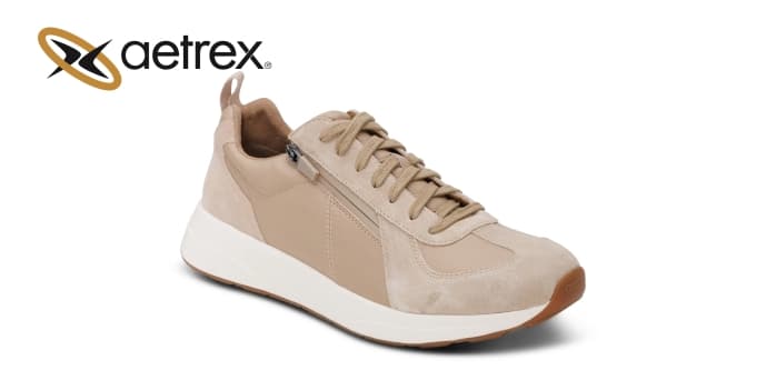 Men’s sneakers MILES TAN — product by Aetrex