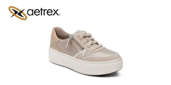 Women’s sneakers LEIGH TAN — product by Aetrex