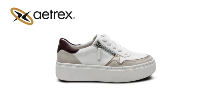 Women’s sneakers LEIGH WHITE — product by Aetrex