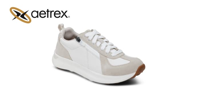 Women’s sneakers ELISE WHITE — product by Aetrex
