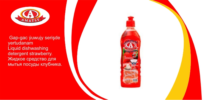 Liquid dishwashing detergent strawberry 480g